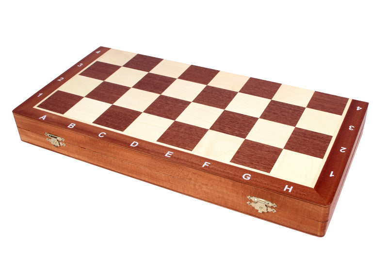 Turnier-Schachbrett Nr. 6 (54x54cm) Intarsien - Turnier-Schachbrett Nr. 6 (54x54cm) Intarsien