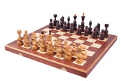Schach-Debüt großes Schachspiel Intarsienarbeit 48 x 48 cm
