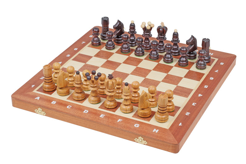 LARGE (42x42cm) Schachbrett mit Intarsien - LARGE (42x42cm) Schachbrett mit Intarsien