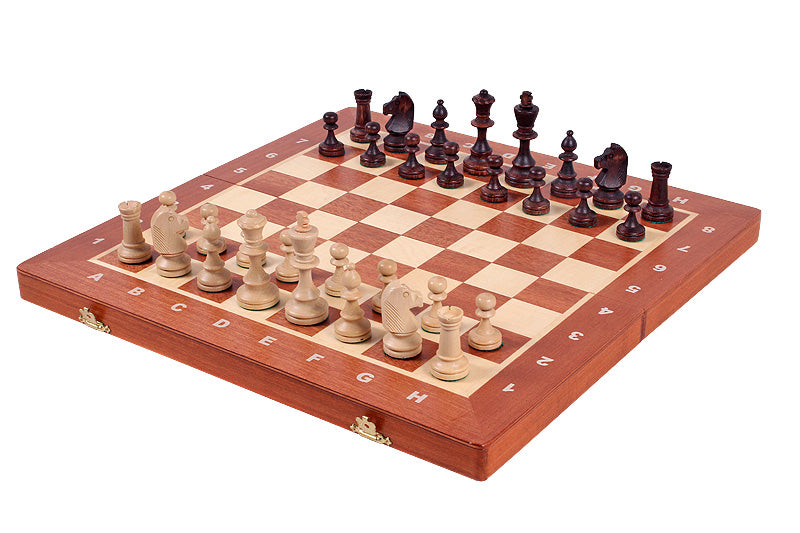 Tournament Chess No. 4 (42x42cm) ein wunderschönes Set von geschnitzten Holzschachfiguren - als Geschenk für Kinder und Erwachsene - Tournament Chess No. 4 (42x42cm) ein wunderschönes Set von geschnitzten Holzschachfiguren - als Geschenk für Kinder und Erwachsene