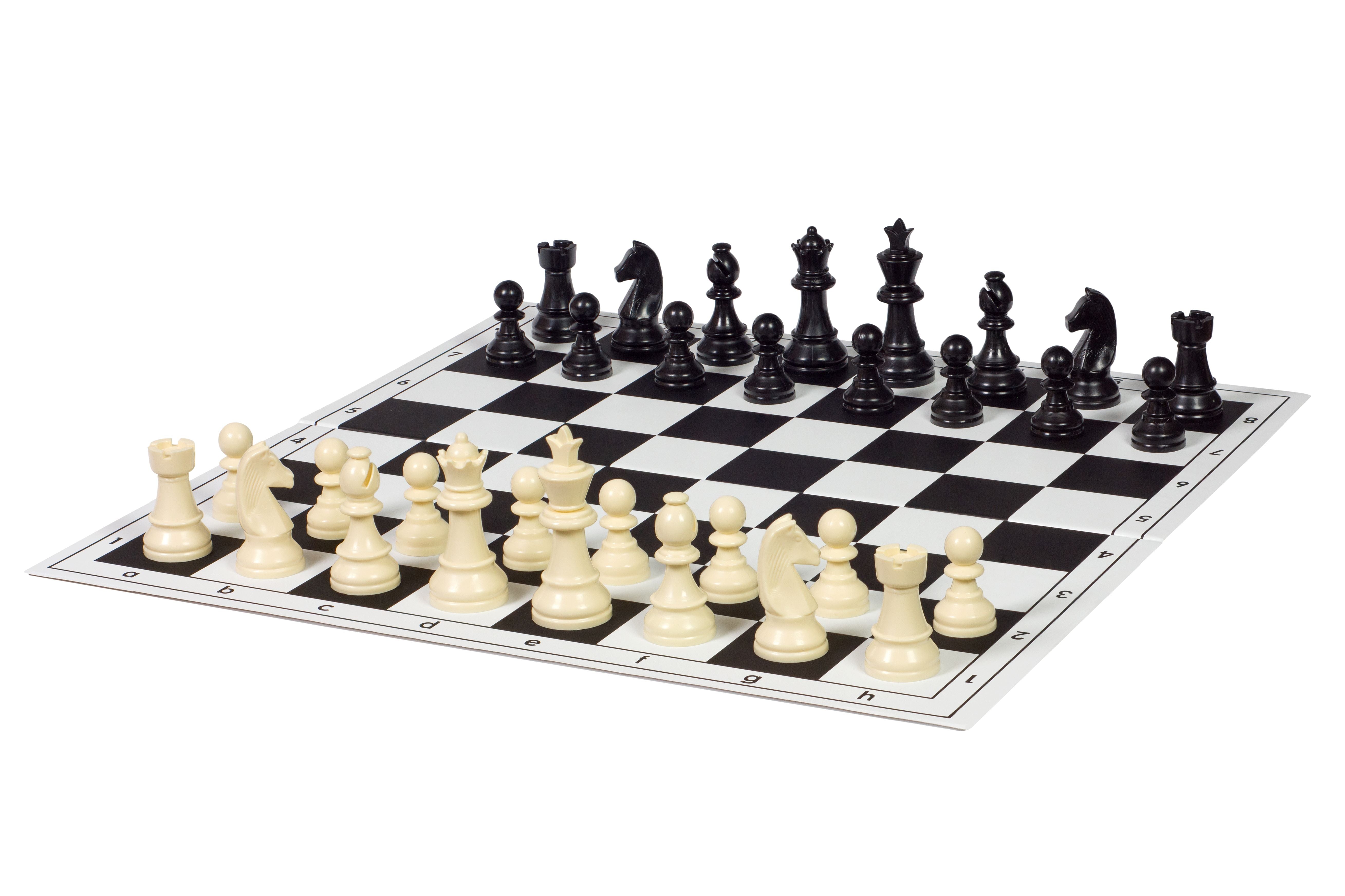 Staunton Schachfiguren 6, Kunststoff (König 95 mm) - Staunton Schachfiguren 6, Kunststoff (König 95 mm)