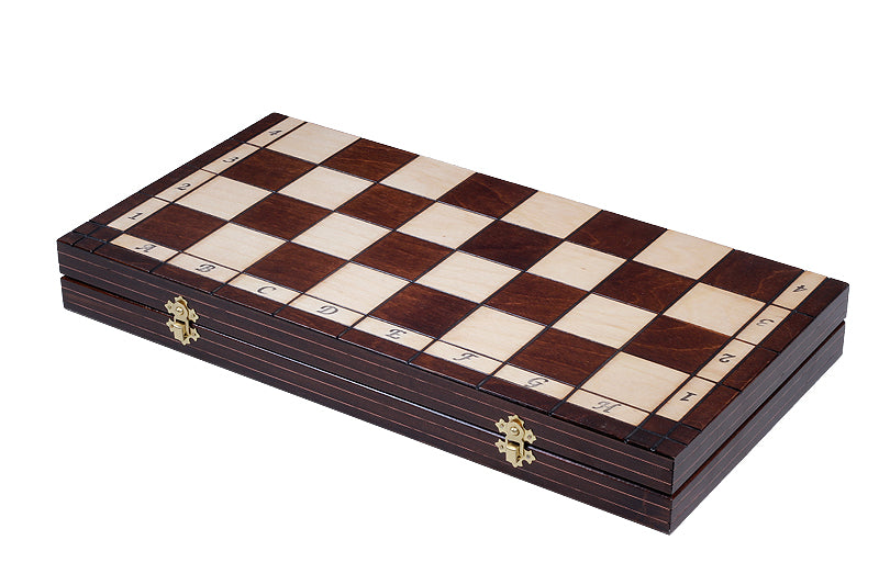 ROYAL Schachspiel mit eingelegten Figuren (49 × 49 cm) - ROYAL Schachspiel mit eingelegten Figuren (49 × 49 cm)