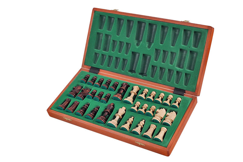 Tournament Chess No. 4 (42x42cm) ein wunderschönes Set von geschnitzten Holzschachfiguren - als Geschenk für Kinder und Erwachsene - Tournament Chess No. 4 (42x42cm) ein wunderschönes Set von geschnitzten Holzschachfiguren - als Geschenk für Kinder und Erwachsene