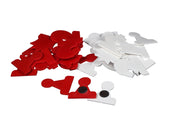 MAGNETISCHE DEMONSTRATIONSSPIELER - Holzrahmen, in der Hälfte zusammenklappbar, inklusive Figuren