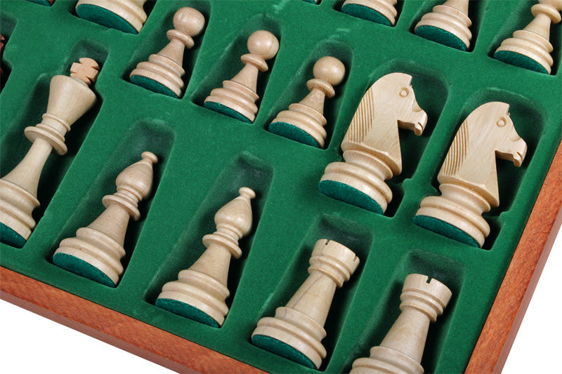 Turnier-Schachbrett Nr. 6 (54x54cm) Intarsien - Turnier-Schachbrett Nr. 6 (54x54cm) Intarsien
