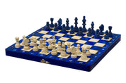 MAGNETISCHES SCHACH blau (28X28cm)