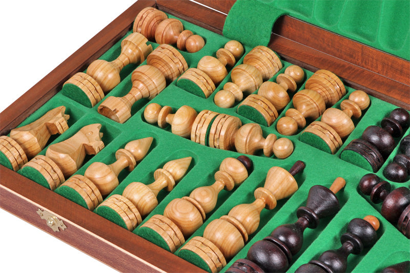 Schach-Debüt großes Schachspiel Intarsienarbeit 48 x 48 cm - Schach-Debüt großes Schachspiel Intarsienarbeit 48 x 48 cm