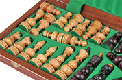 Schach-Debüt großes Schachspiel Intarsienarbeit 48 x 48 cm