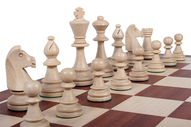 STAUNTON No. 6 in Holzkiste Carved Wooden - STAUNTON No. 6 in Holzkiste Carved Wooden
