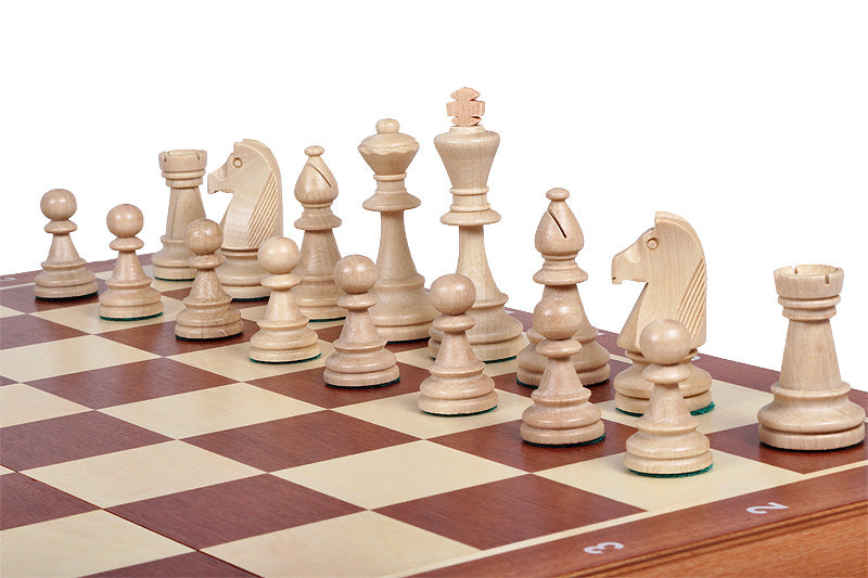 Turnier-Schachbrett Nr. 6 (54x54cm) Intarsien - Turnier-Schachbrett Nr. 6 (54x54cm) Intarsien