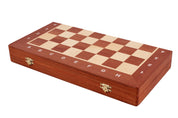 Tournament Chess No. 4 (42x42cm) ein wunderschönes Set von geschnitzten Holzschachfiguren - als Geschenk für Kinder und Erwachsene