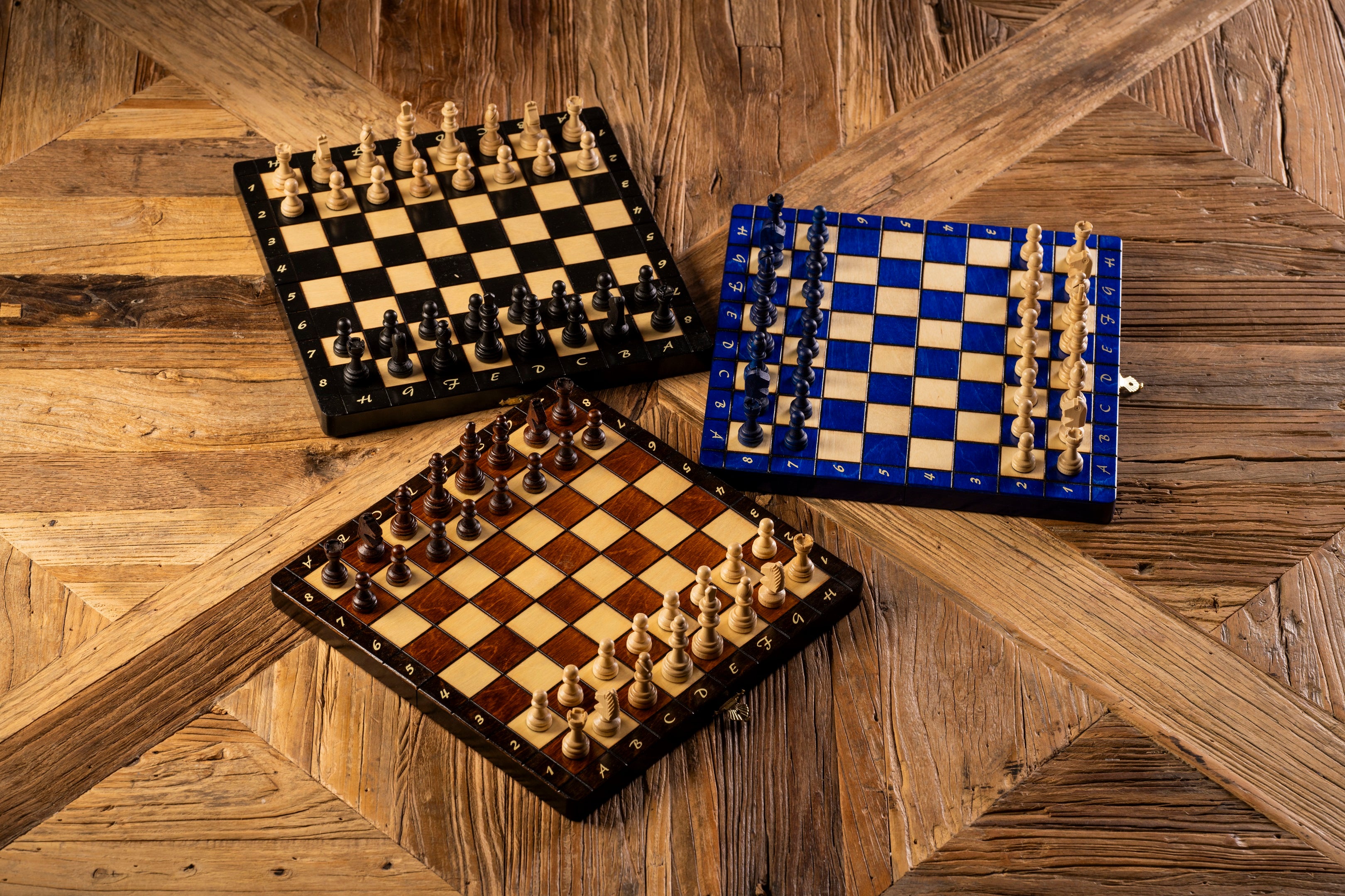MAGNETISCHES SCHACH blau (28X28cm) - MAGNETISCHES SCHACH blau (28X28cm)