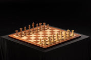 Schachbrett Nr. 6 (ohne Beschreibung) Paduk/Konifer (Intarsien) - runde Ecken