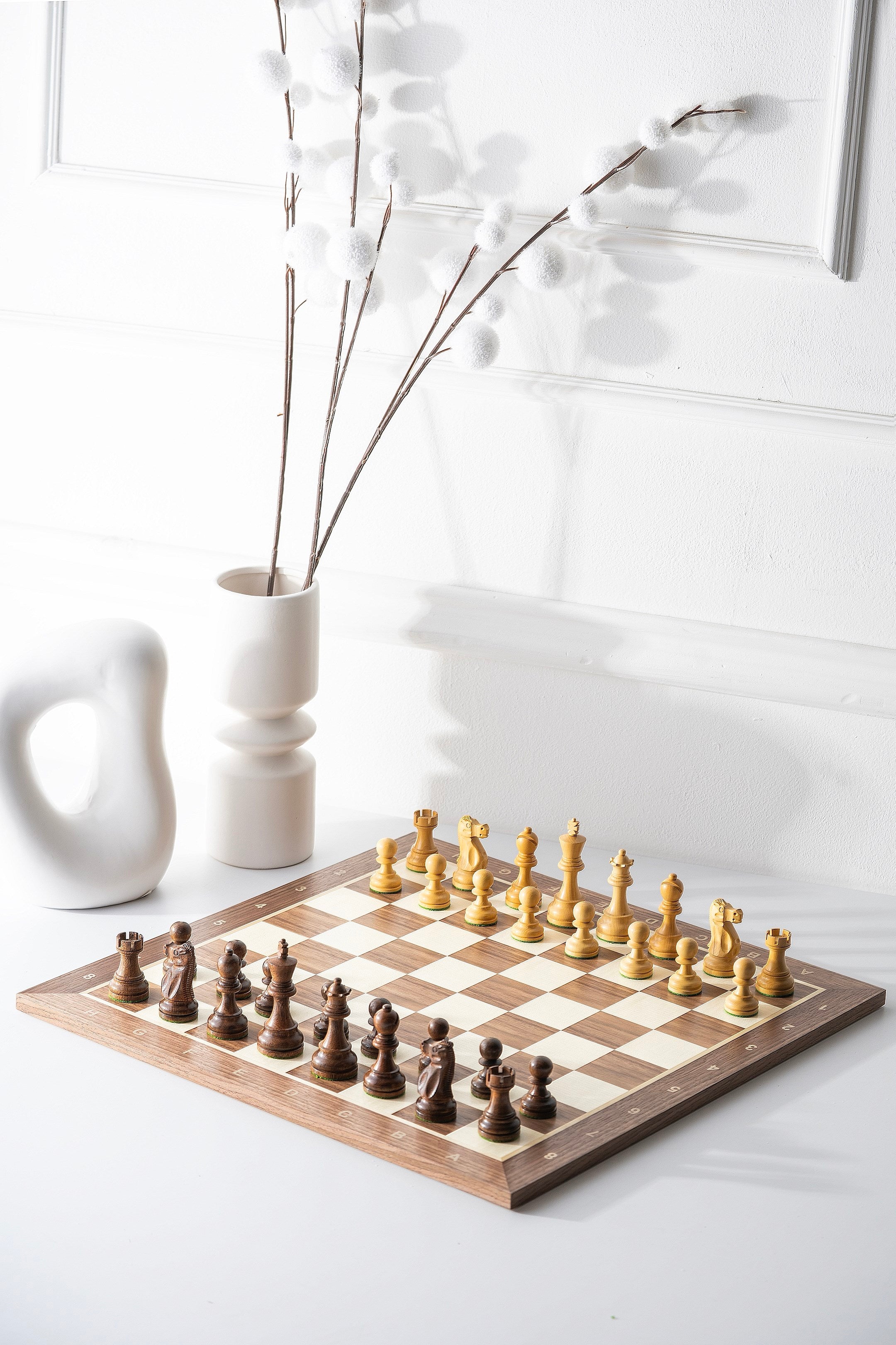 Reykjavik Chess Figures Acacia/Buckthorn 3.5 - Reykjavik Chess Figures Acacia/Buckthorn 3.5