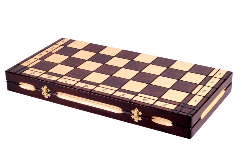 Großes Holzschachspiel GALANT 58 x 58 cm - Großes Holzschachspiel GALANT 58 x 58 cm