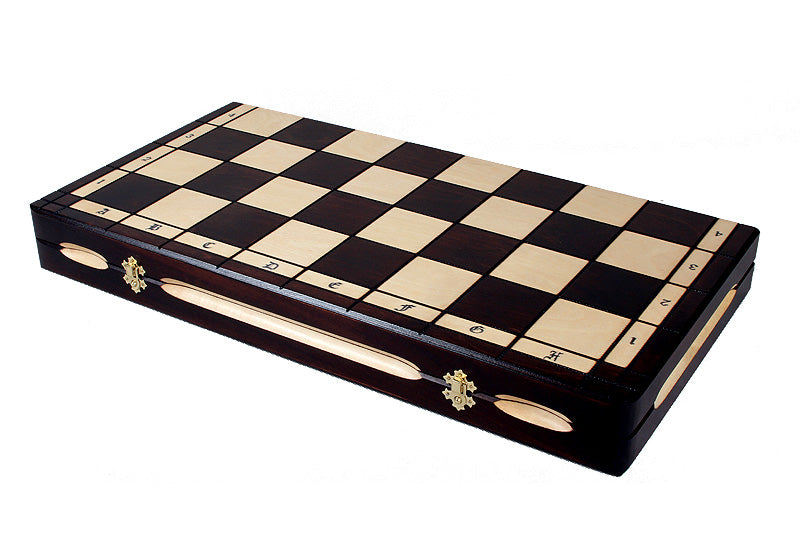 Royal Lux Large Schachspiel aus Holz (65 × 65 cm) - Royal Lux Large Schachspiel aus Holz (65 × 65 cm)