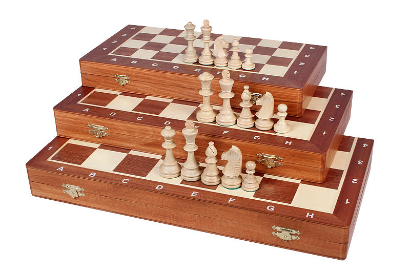 Turnier-Schachbrett Nr. 6 (54x54cm) Intarsien - Turnier-Schachbrett Nr. 6 (54x54cm) Intarsien