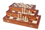 Turnier-Schachbrett Nr. 6 (54x54cm) Intarsien