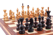 Schach-Debüt großes Schachspiel Intarsienarbeit 48 x 48 cm