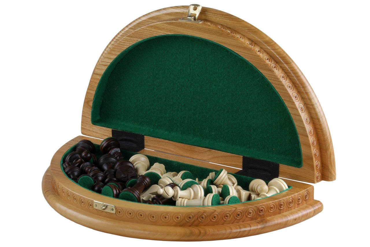 Chess Rubin - handgeschnitztes rundes Schachspiel aus Holz (33 cm) - Chess Rubin - handgeschnitztes rundes Schachspiel aus Holz (33 cm)