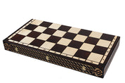CEZAR LARGE Schach (85x85cm) Geschnitzt
