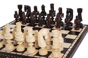 CEZAR LARGE Schach (85x85cm) Geschnitzt