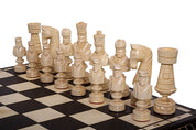CEZAR LARGE Schach (85x85cm) Geschnitzt