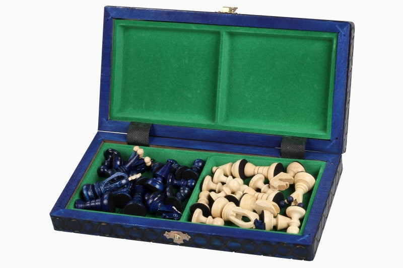 KÖNIGLICHES SCHACH KLEIN, blau - KÖNIGLICHES SCHACH KLEIN, blau