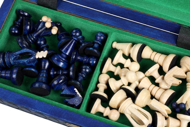 KÖNIGLICHES SCHACH KLEIN, blau - KÖNIGLICHES SCHACH KLEIN, blau