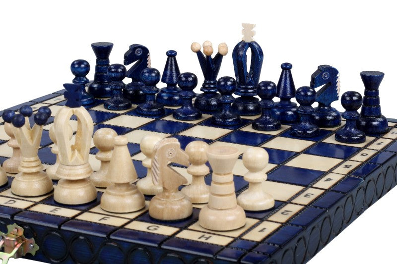 KÖNIGLICHES SCHACH KLEIN, blau - KÖNIGLICHES SCHACH KLEIN, blau