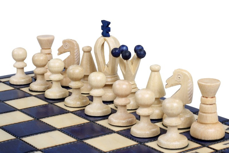 KÖNIGLICHES SCHACH KLEIN, blau - KÖNIGLICHES SCHACH KLEIN, blau