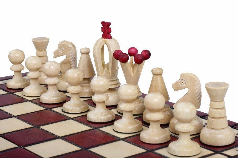 KÖNIGLICHES SCHACH KLEIN, KIRSCH (30x30cm) - KÖNIGLICHES SCHACH KLEIN, KIRSCH (30x30cm)