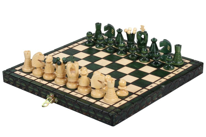 KÖNIGLICHES SCHACH KLEIN, GRÜN (30x30cm) - KÖNIGLICHES SCHACH KLEIN, GRÜN (30x30cm)