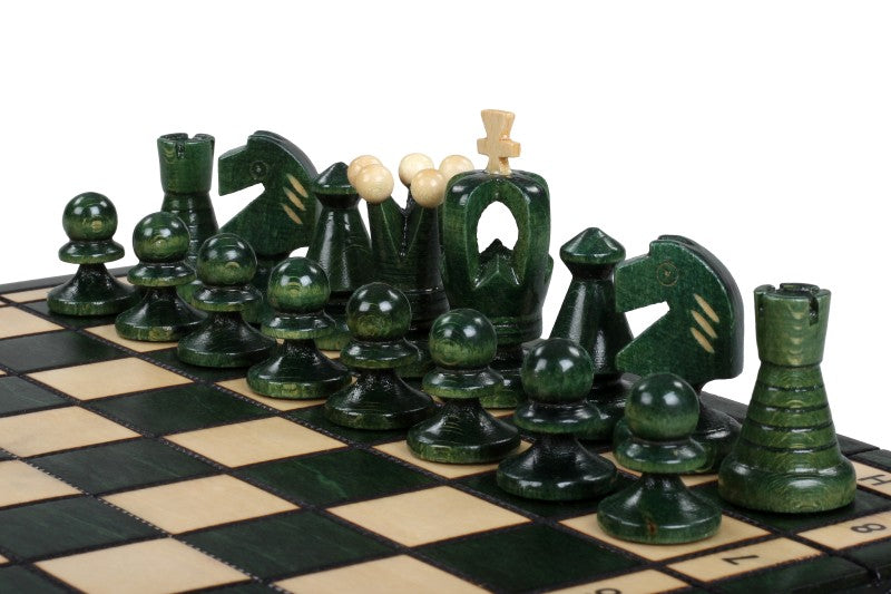 KÖNIGLICHES SCHACH KLEIN, GRÜN (30x30cm) - KÖNIGLICHES SCHACH KLEIN, GRÜN (30x30cm)