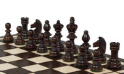 Holz Schachspiel 36x36 cm - Klappbar - Staunton Figuren - Reiseschach
