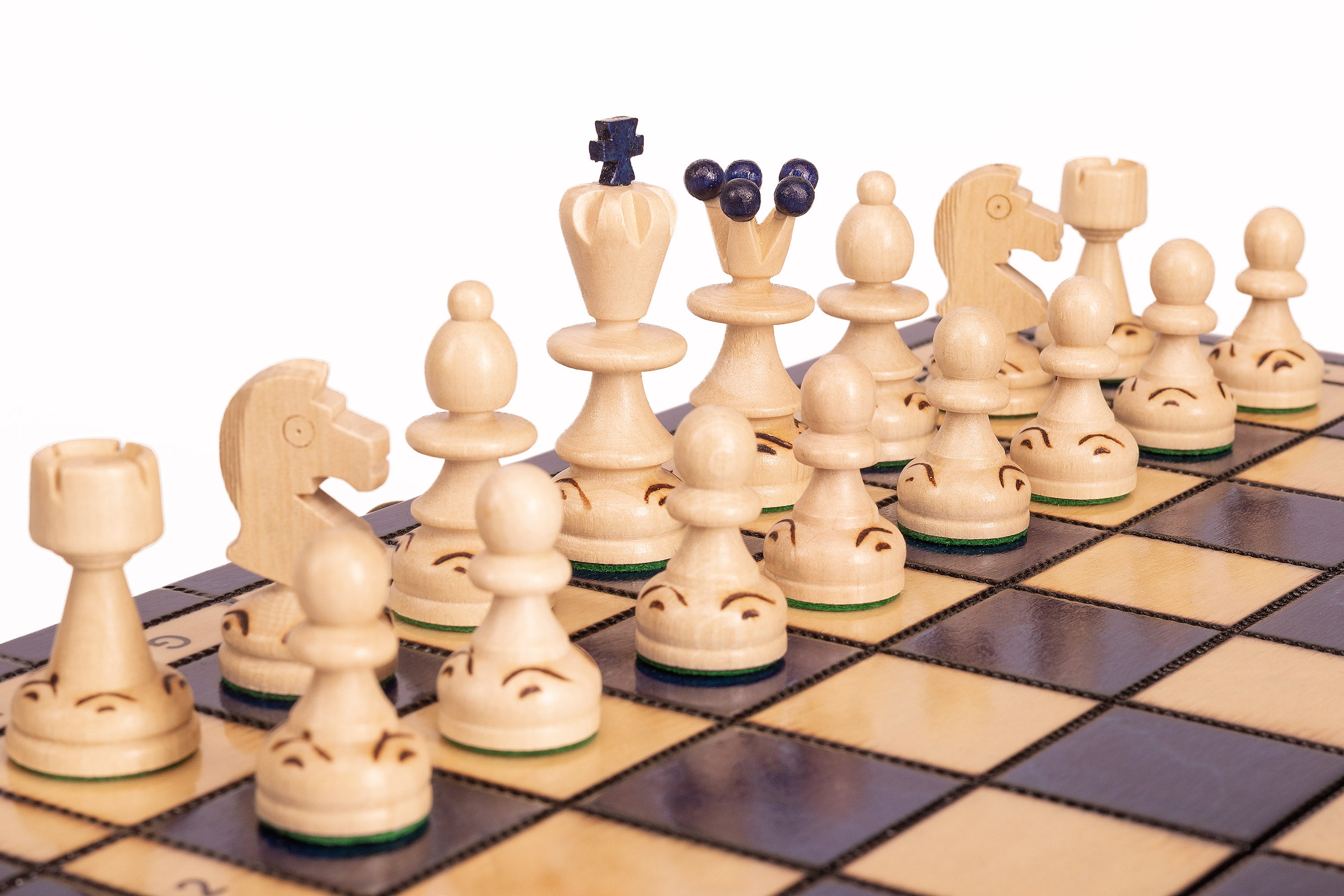 Schach „KLEINE PERLE“ blau - Schach „KLEINE PERLE“ blau