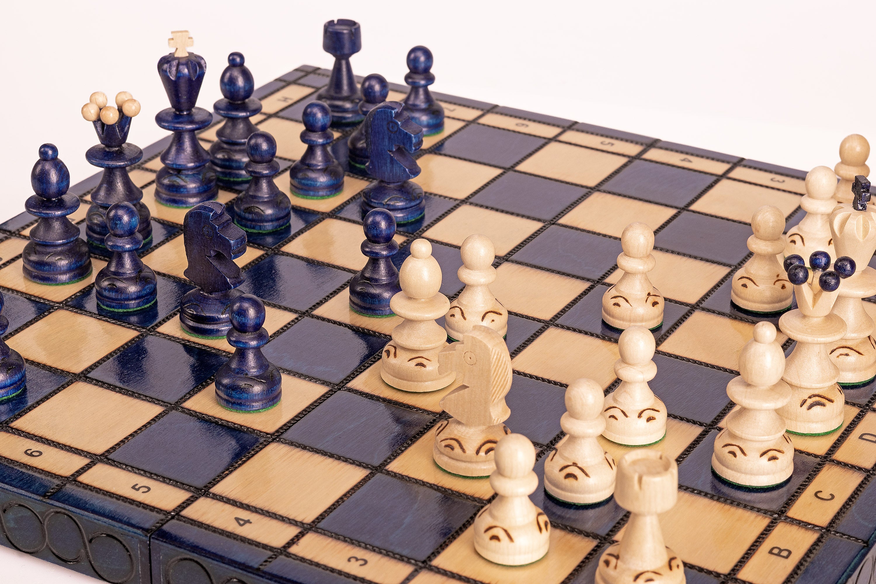 Schach „KLEINE PERLE“ blau - Schach „KLEINE PERLE“ blau