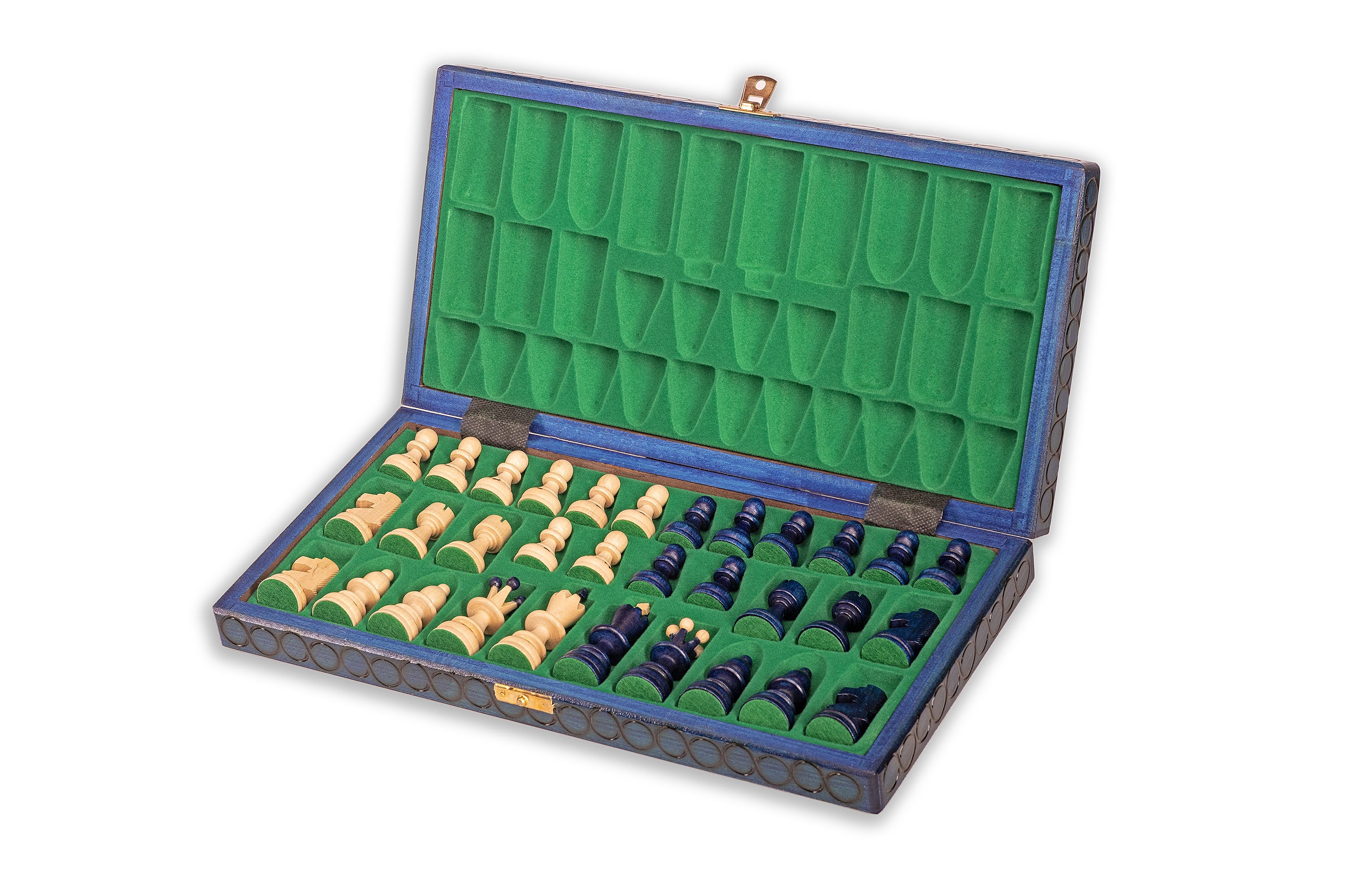Schach „KLEINE PERLE“ blau - Schach „KLEINE PERLE“ blau