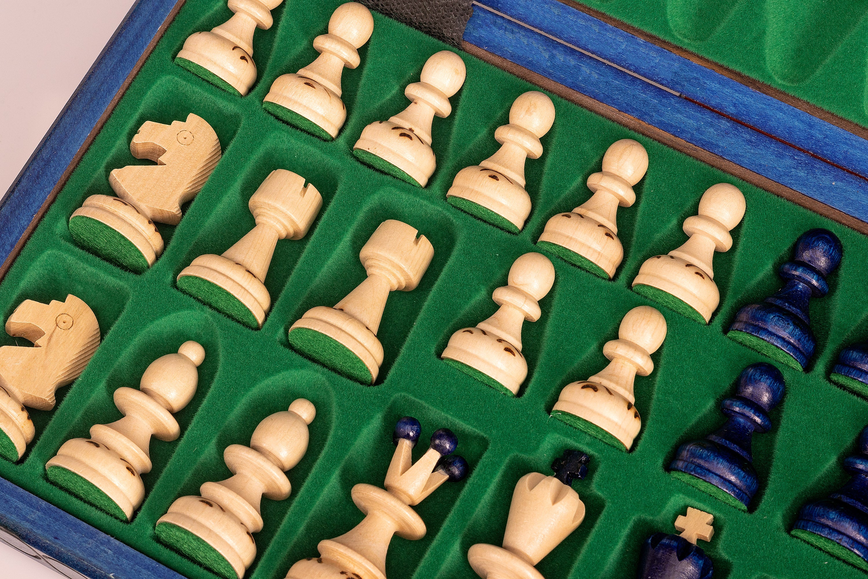 Schach „KLEINE PERLE“ blau - Schach „KLEINE PERLE“ blau