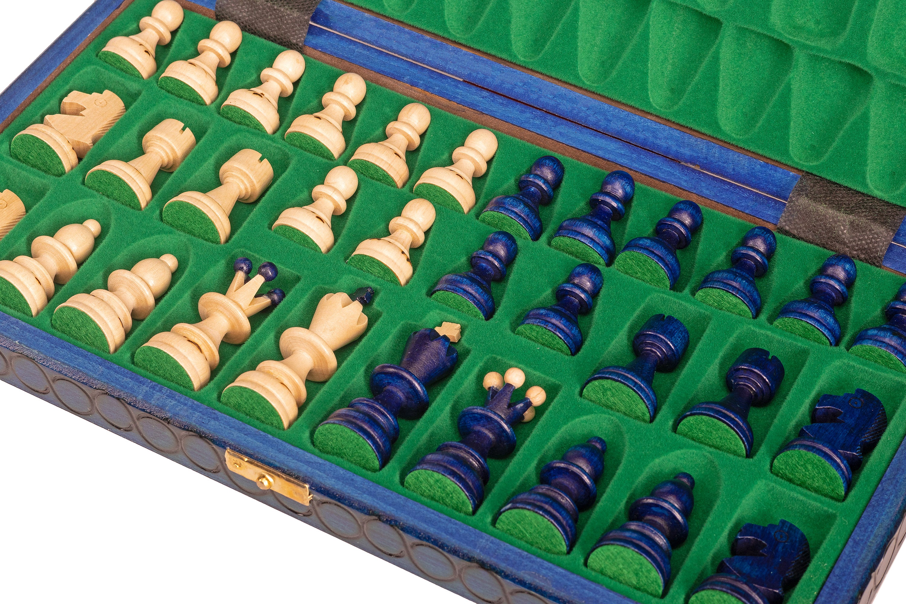 Schach „KLEINE PERLE“ blau - Schach „KLEINE PERLE“ blau