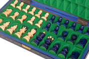 Schach „KLEINE PERLE“ blau