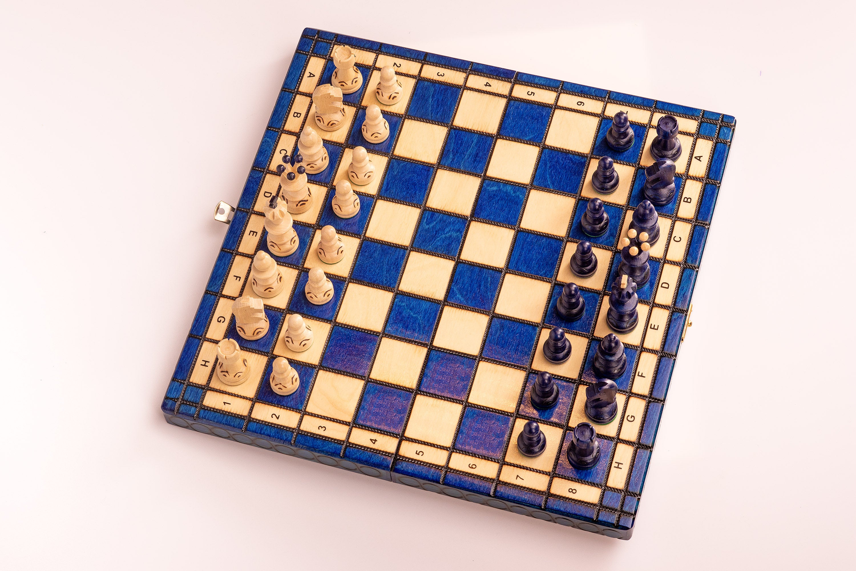 Schach „KLEINE PERLE“ blau - Schach „KLEINE PERLE“ blau