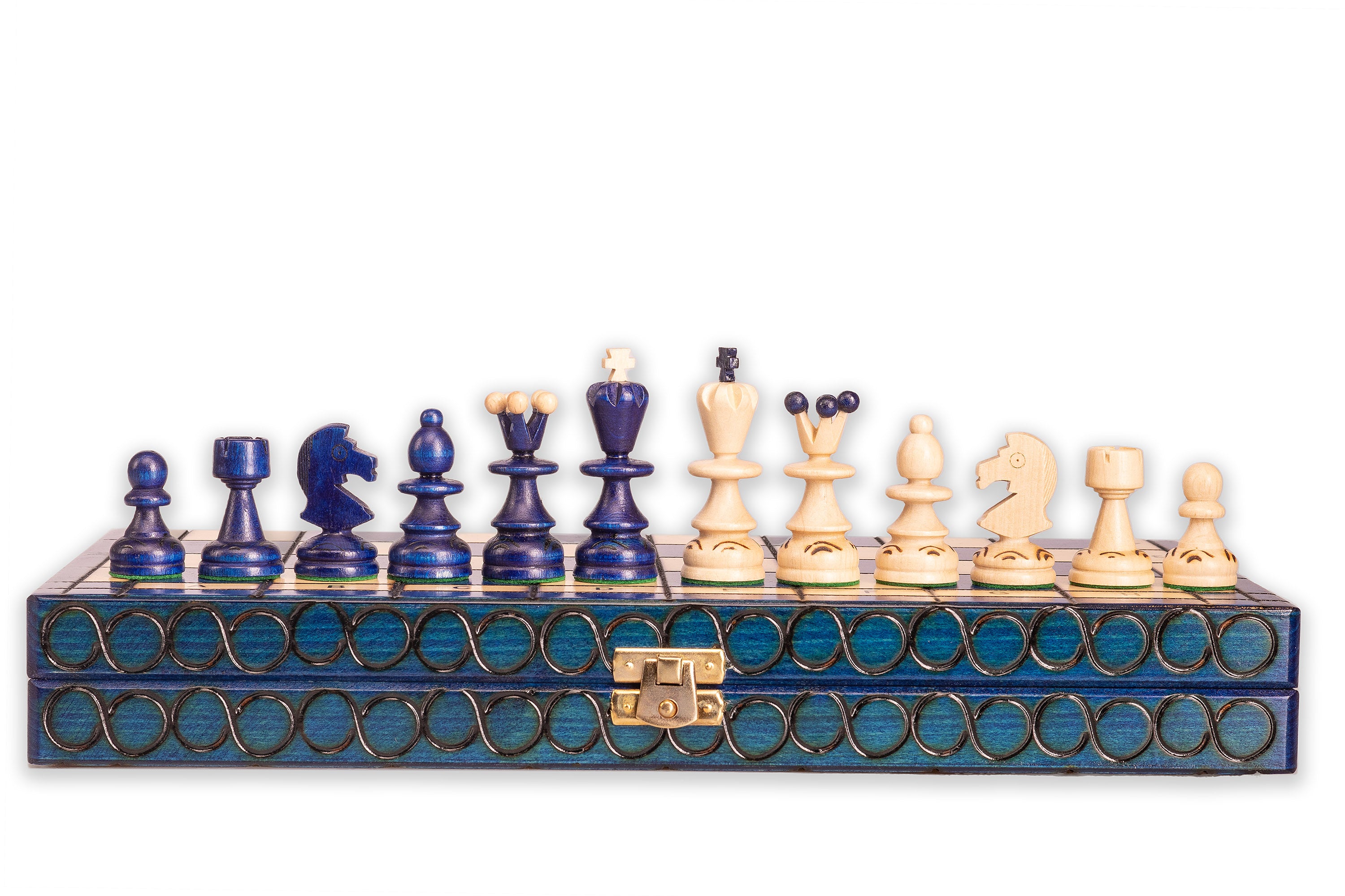 Schach „KLEINE PERLE“ blau - Schach „KLEINE PERLE“ blau