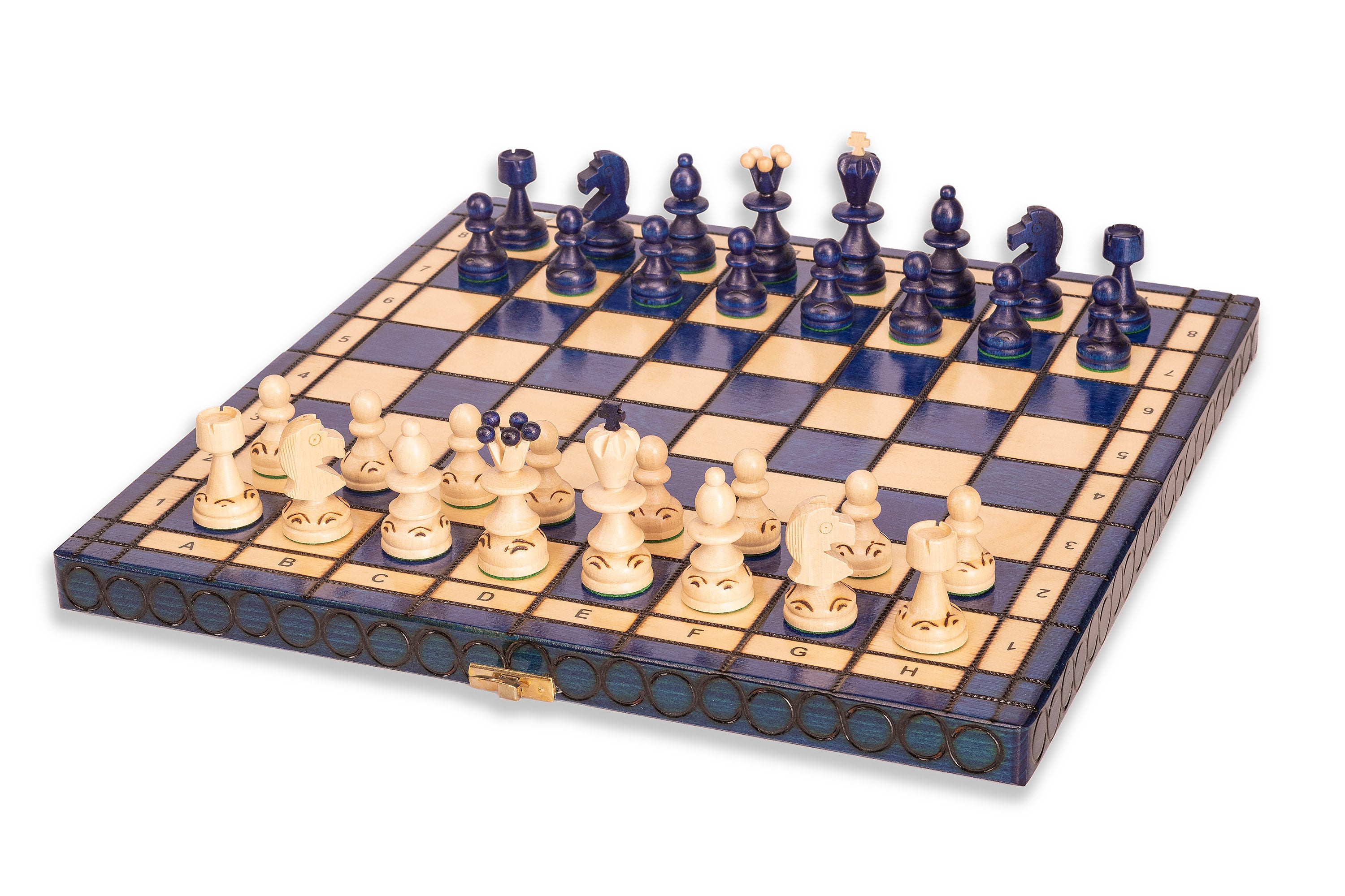 Schach „KLEINE PERLE“ blau - Schach „KLEINE PERLE“ blau