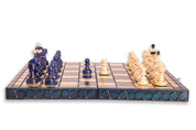 Schach „KLEINE PERLE“ blau