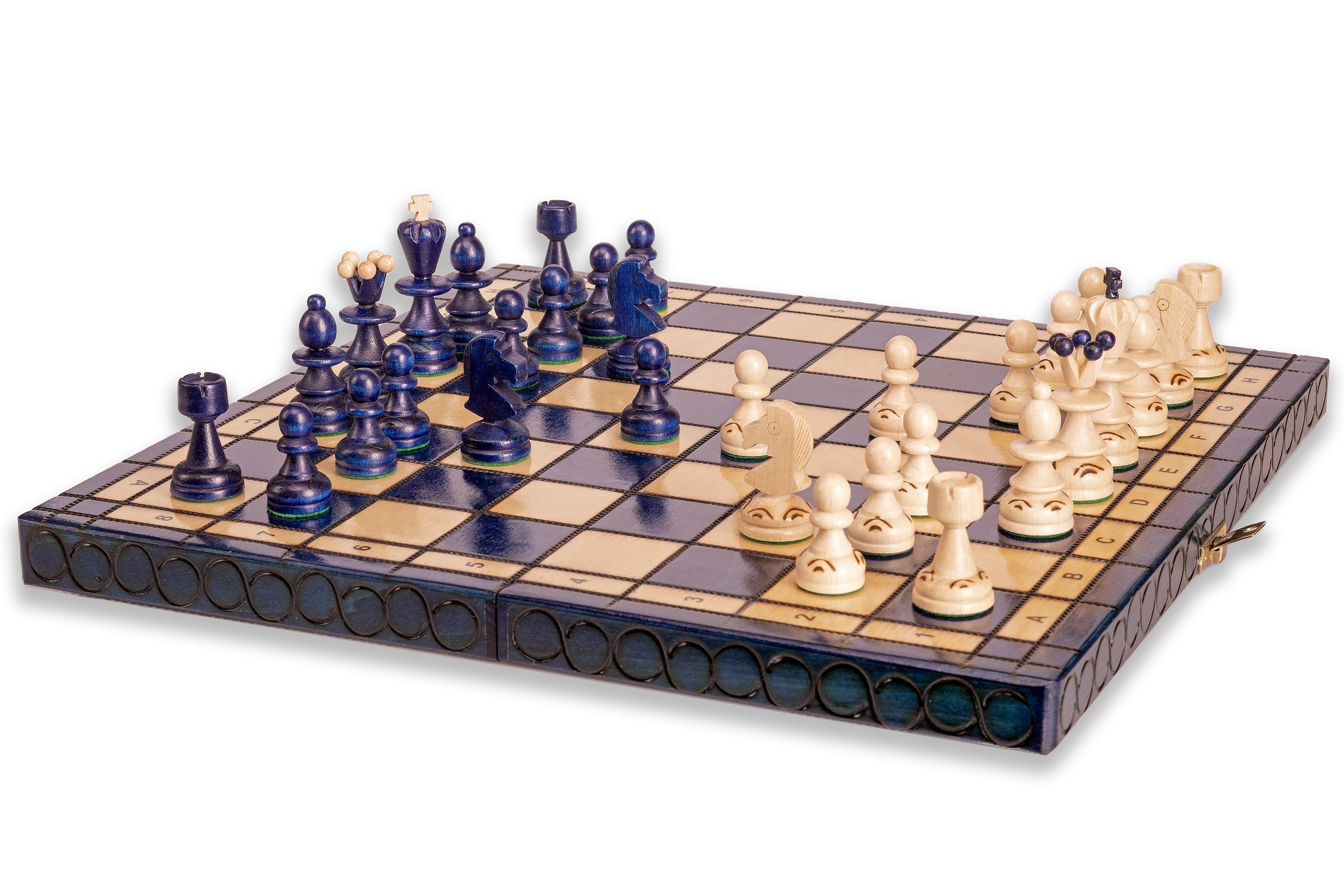 Schach „KLEINE PERLE“ blau - Schach „KLEINE PERLE“ blau