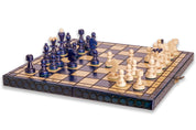 Schach „KLEINE PERLE“ blau