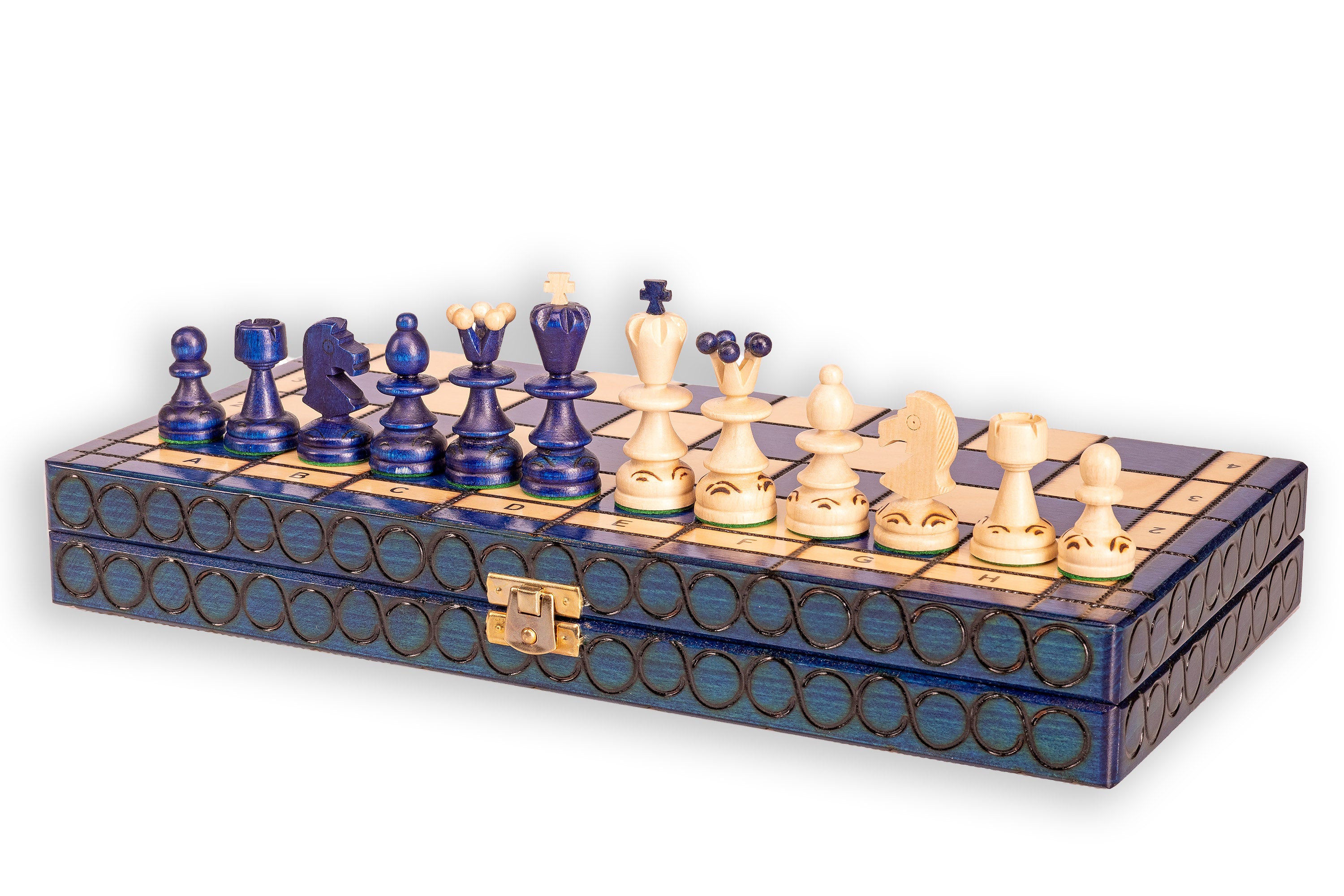 Schach „KLEINE PERLE“ blau - Schach „KLEINE PERLE“ blau