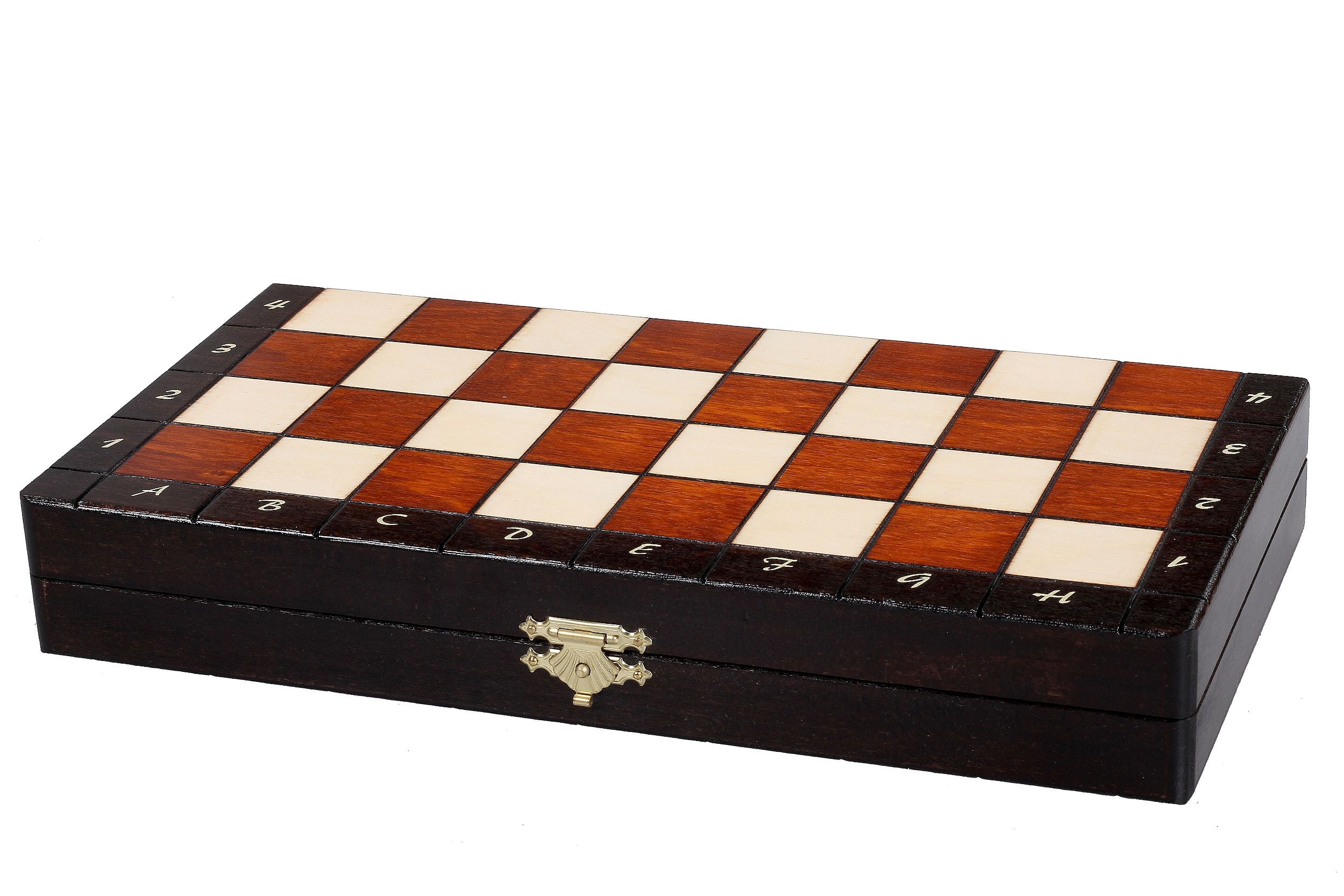 Magnetisches Holzschach Lux 28 × 28 cm - Reiseschachspiel - Magnetisches Holzschach Lux 28 × 28 cm - Reiseschachspiel