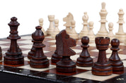 Magnetisches Holzschach Lux 28 × 28 cm - Reiseschachspiel
